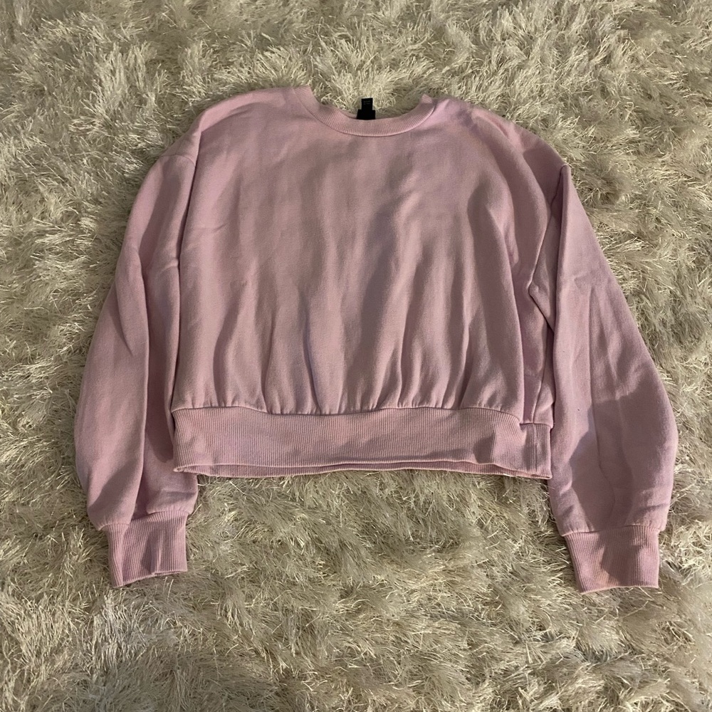 light purple crewneck